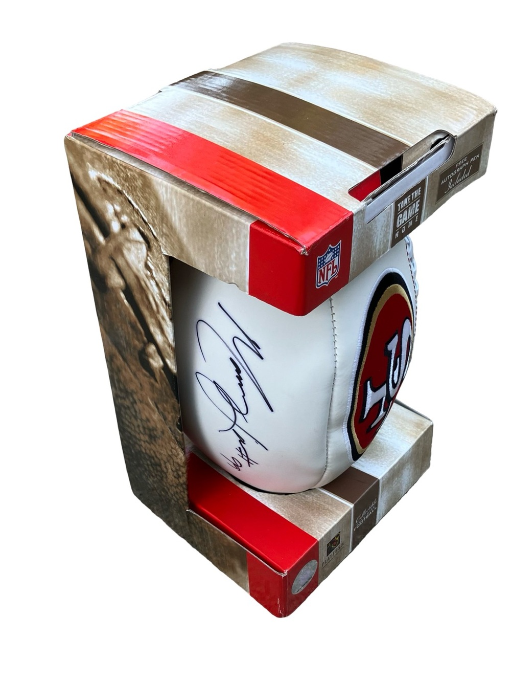 Manny Lawson #99 Autographed Football San Francisco 49ers Signed Collectible NFL